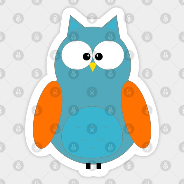 An Cute Owl Sticker by ikshvaku